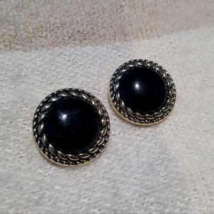 Vintage Button Style Clip-On Earrings